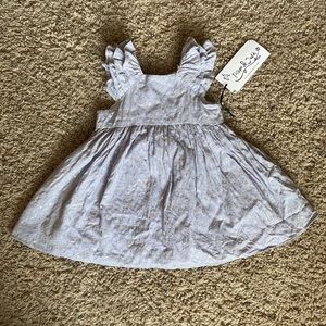 Pippa and Julie Blue Foil Dot Dress